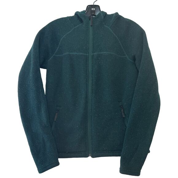 SmartWool Womens XS Hudson Trail Full Zip Fleece Sweater Jacket Hoody Green - Picture 1 of 16